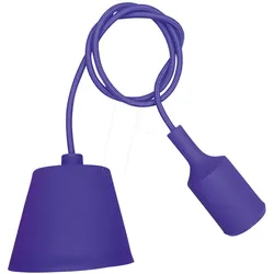 VT-3483 - Lampenfassung Pendel, E27, Silikon, lila
