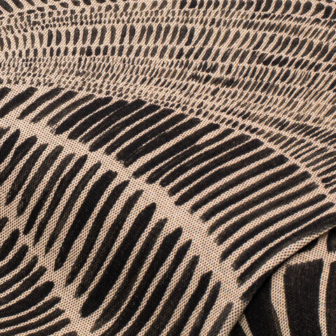 Strickstoff "Modern", braun/schwarz