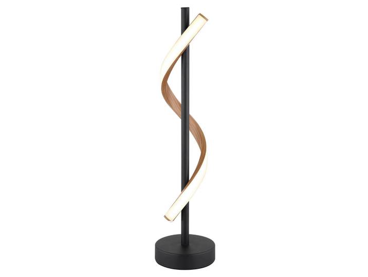 Globo Led-Tischleuchte, Braun, Weiss, Metall, Kunststoff, 49.3 cm, CE, Wippschalter, Lampen & Leuchten, LED Beleuchtung, LED-Tischleuchten