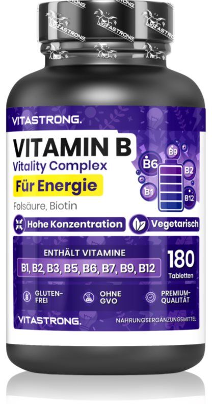 VITASTRONG Vitamin B Vitality Complex complexe de vitamine B 180 p.
