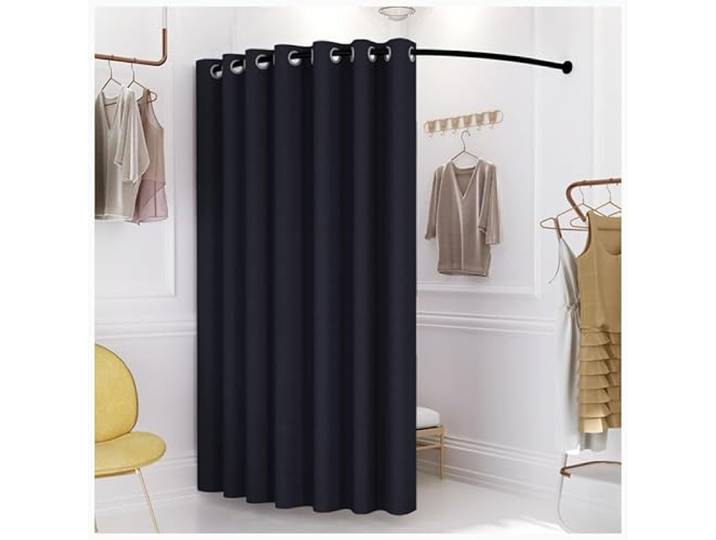 Yiustldd 120 cm Umkleidekabine für Bekleidungsgeschäfte in L-Form, geräumiges Umkleidezelt, Private, tragbare Umkleidekabine für Einzelhandelsgeschäfte,H