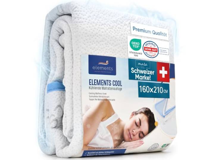 Mara Vital Kühlende Matratzenschoner 160x210 Endlich kühl schlafen Dank PCM Kühlfasern Matratzenauflage gegen Schwitzen mit 3–5 °C Kühleffekt Matratzenschutz für den Sommer OEKOTEX Zertifiziert
