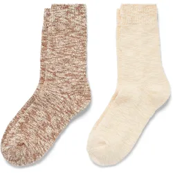 Tchibo - 2 Paar Stricksocken - Damen - Gr. 35-38 - weiß
