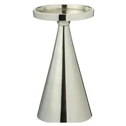 Home&Styling, Kerzenständer, Home Styling Collection Świecznik dekoracyjny, srebrny, 17 cm