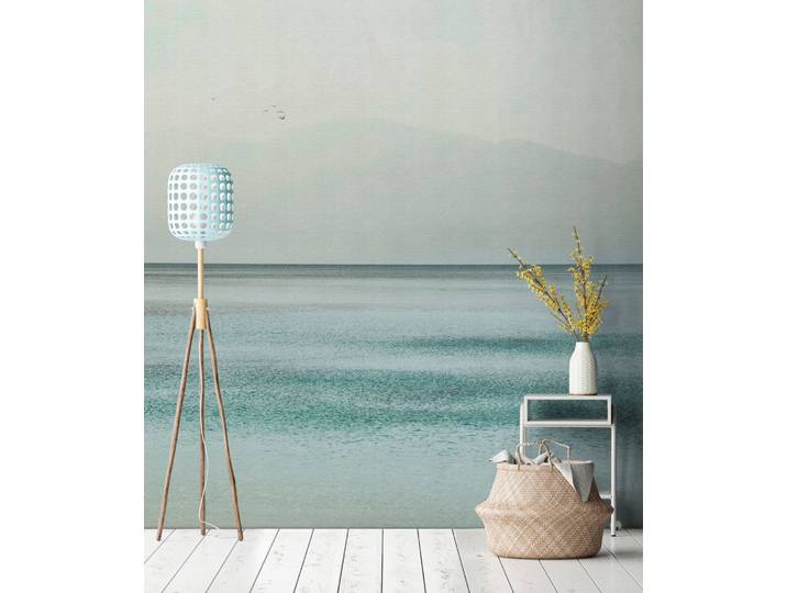 Fototapete LIVING WALLS Walls by Patel 5 Fototapete Ruhiges Meer & Berge , blau, B:4m H:0m L:2,7m, Vlies, Tapeten, Fototapete, Ruhiges Meer & Berge auf 200 g/m² Premium-Vlies