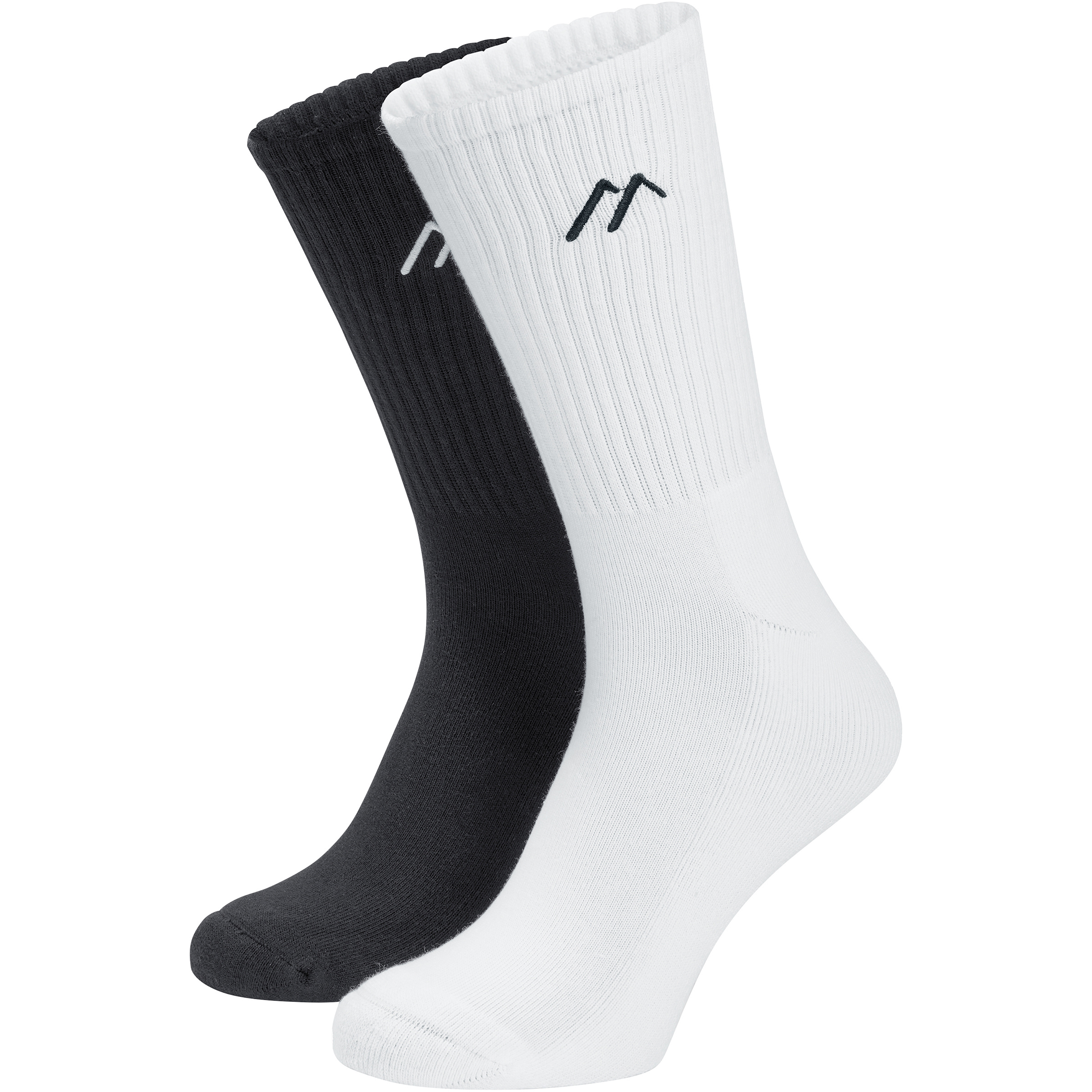 Maier Sports Fav 2er Pack Freizeitsocken black-white Größe 40 Trekking Elastisch
