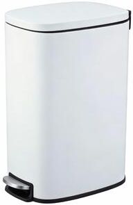 Garvee 13 Gal Slim Trash Can, Stainless Steel Step Recycling Bin with Soft-Close Lid for Kitchen & Bathroom, Black