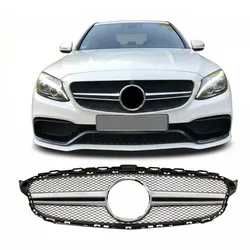 Kühlergrill Silber passend für Mercedes-Benz C-Klasse W205 Cabrio 2014-2018