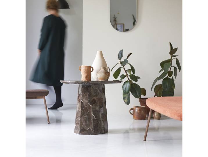Couchtisch aus Marmor brown - Braun - Marble