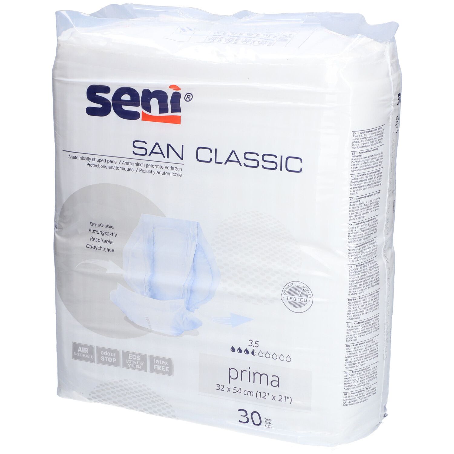 Seni San Classic Inkontinenzvorlage prima 30 St Inkontinenzslip