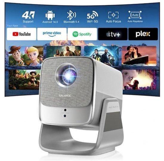 Beamer Native 1080p Full HD - Android 14 Smart-System - 16W Hi-Fi-Lautsprecher - LCD-Display - Für das Heimkino