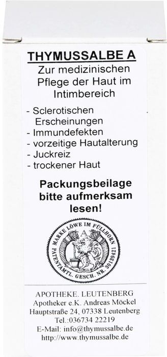 Apotheke Leutenberg THYMUSSALBE A 50 ml