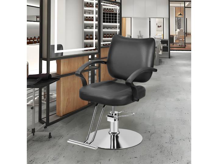 Chaise de coiffure avec hauteur réglable et pivotante, chaise de styliste vintage, chaise de coiffure hydraulique pour salon