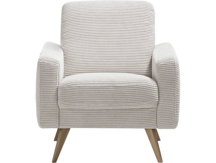 Sessel EXXPO - SOFA FASHION Samso, Loungesessel , beige, B:82cm H:87cm T:80cm, 100% PES, Sessel, Sessel, elegant und bequem, aktueller Cord Bezug