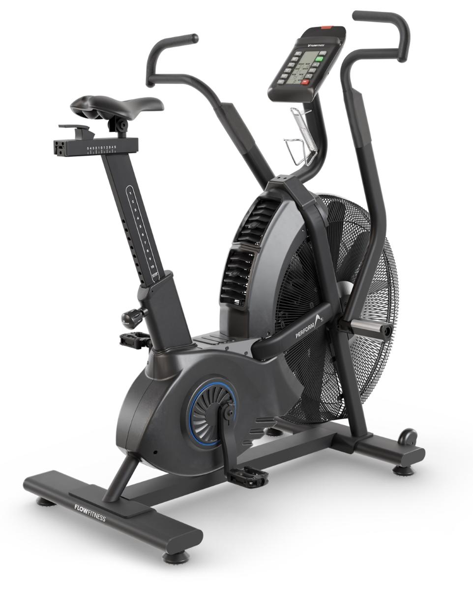 Flow Fitness Airbike A1i - Robustes HIIT-Luftbike Schwarz