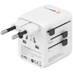Boompods, Reiseadapter, World Travel Plug 20W White