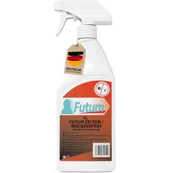 FUTUM 1L Zeckenspray / Mückenspray bekämpft Insekten, Eier, Larven, Insektenspray ohne Biozide auf Wasserbasis,  Sofortwirkung ohne Flecken