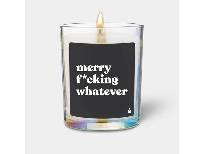 Duftkerze Rainbow Woody merry f*cking whatever