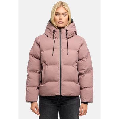Winterjacke MARIKOO "Paddie", Damen, Gr. L, rosa (mauve), Obermaterial: 100% Polyester, Jacken Winterjacke, Winterjacke mit Kapuze und voluminöser Steppung