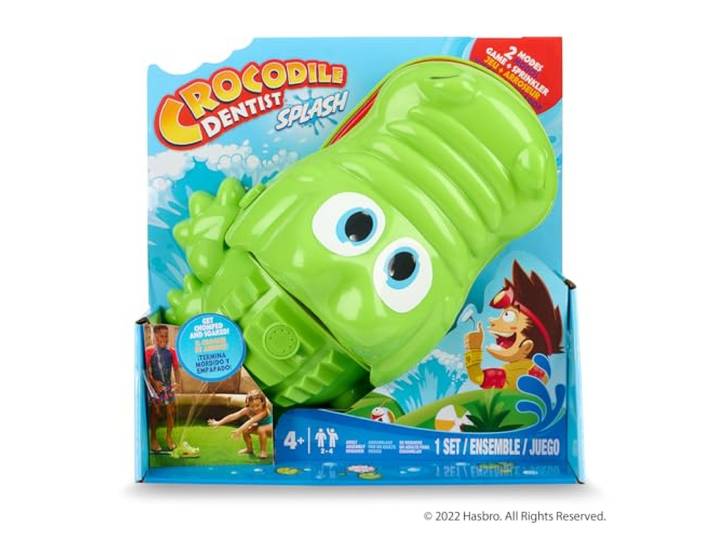 Hasbro Krokodil Tandarts Splash - Leuke Outdoor Water Games - Meer Water, Meer Plezier!