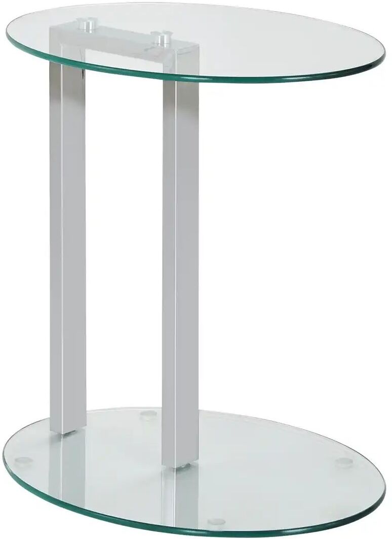 Höffner Beistelltisch  Hanau ¦ transparent/klar ¦ Maße (cm): B: 35 H: 50