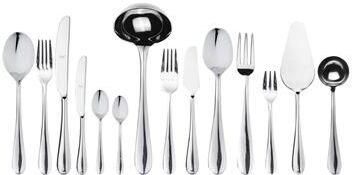 Mepra Natura Flatware Set with H/H Knives (Configuration S) - 113 Pieces