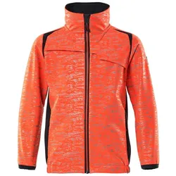 MASCOT Softshell Jacke für Kinder ACCELERATE SAFE Hi-vis Rot / Schwarzblau 116 - 19902-291-22210-116 - Hi-vis Rot / Schwarzblau