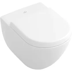 Villeroy & Boch Subway Wandflachspül WC 66031001 weiß, Abgang waagerecht