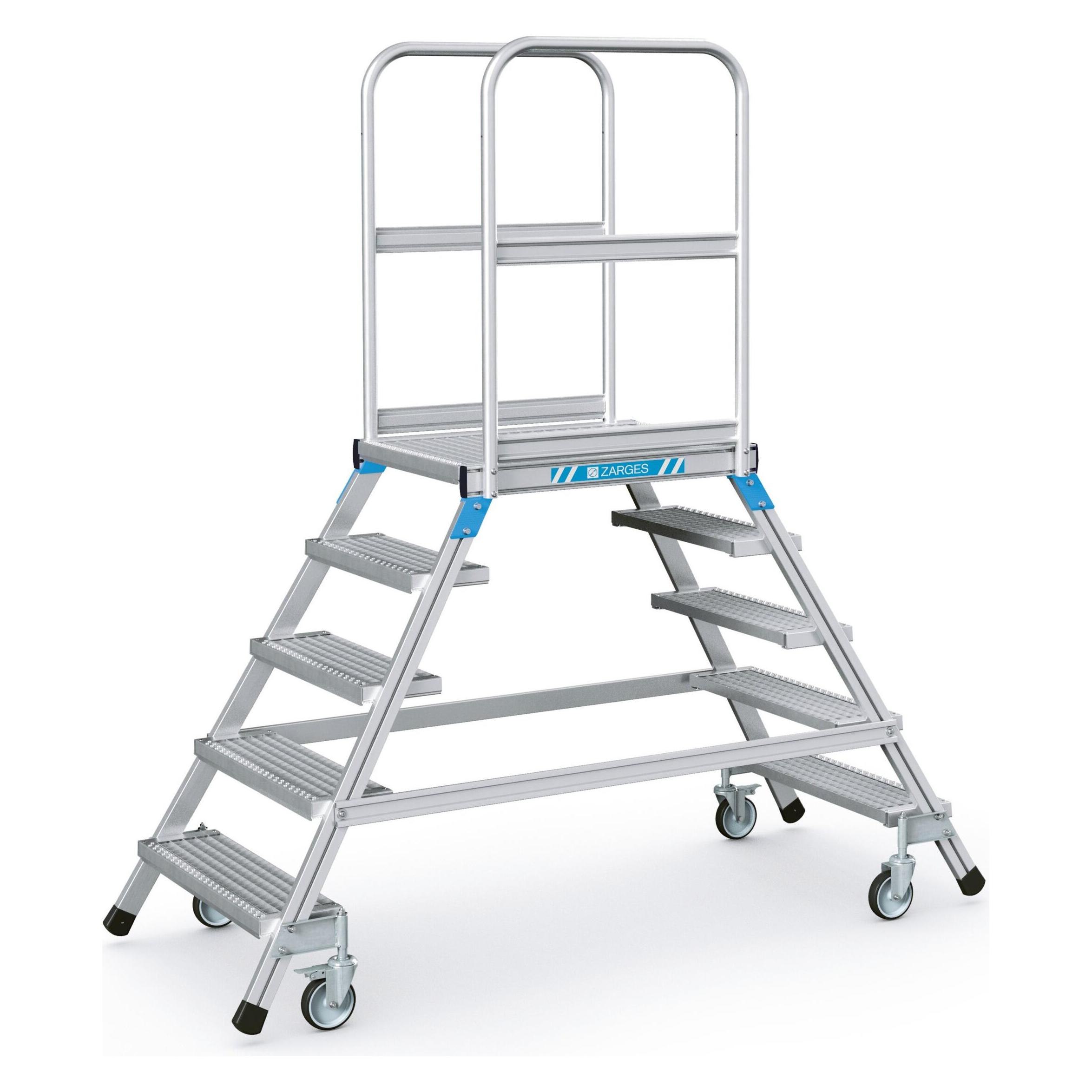Zarges Podesttreppe, beidseitig (Gerüst, 80 cm) (230602)