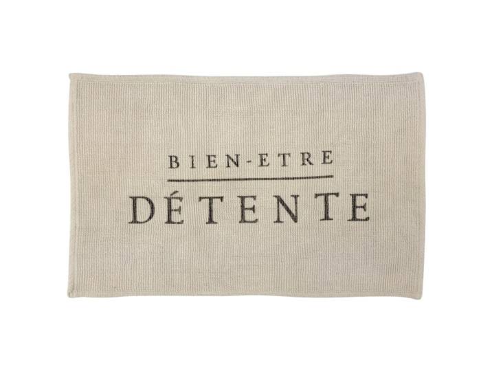 Tapis de bain en coton beige 70x140cm