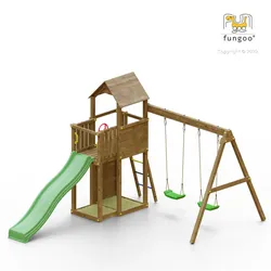 Fungoo Spielturm "Boomer 3",teak,