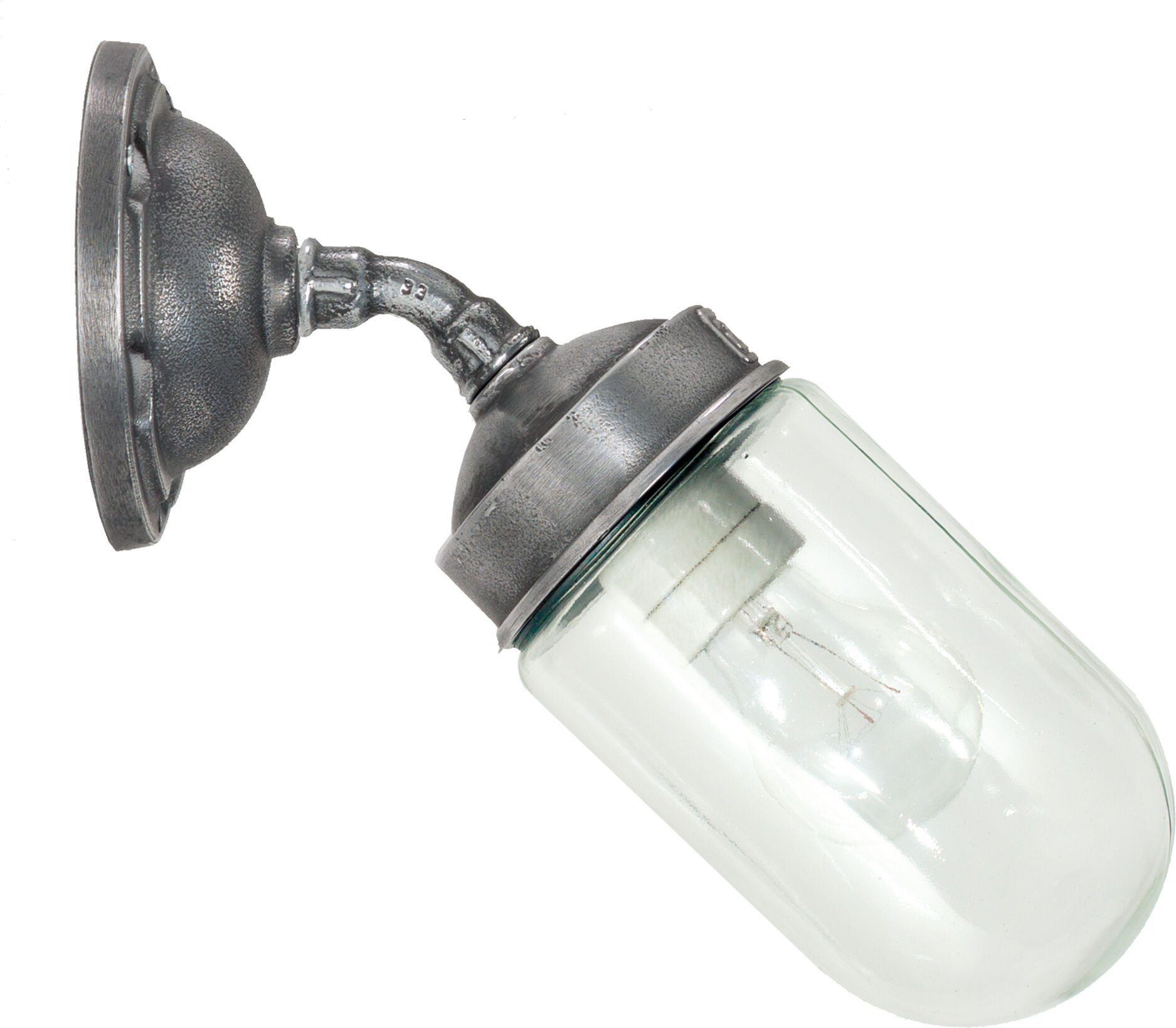 KS Verlichting Forty-Five Muurlamp Zilver