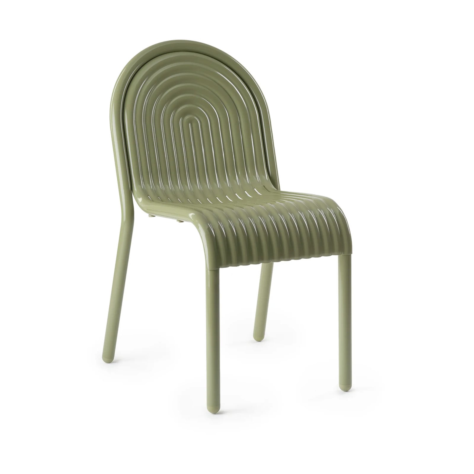 Tom Dixon Groove stoel groen mat