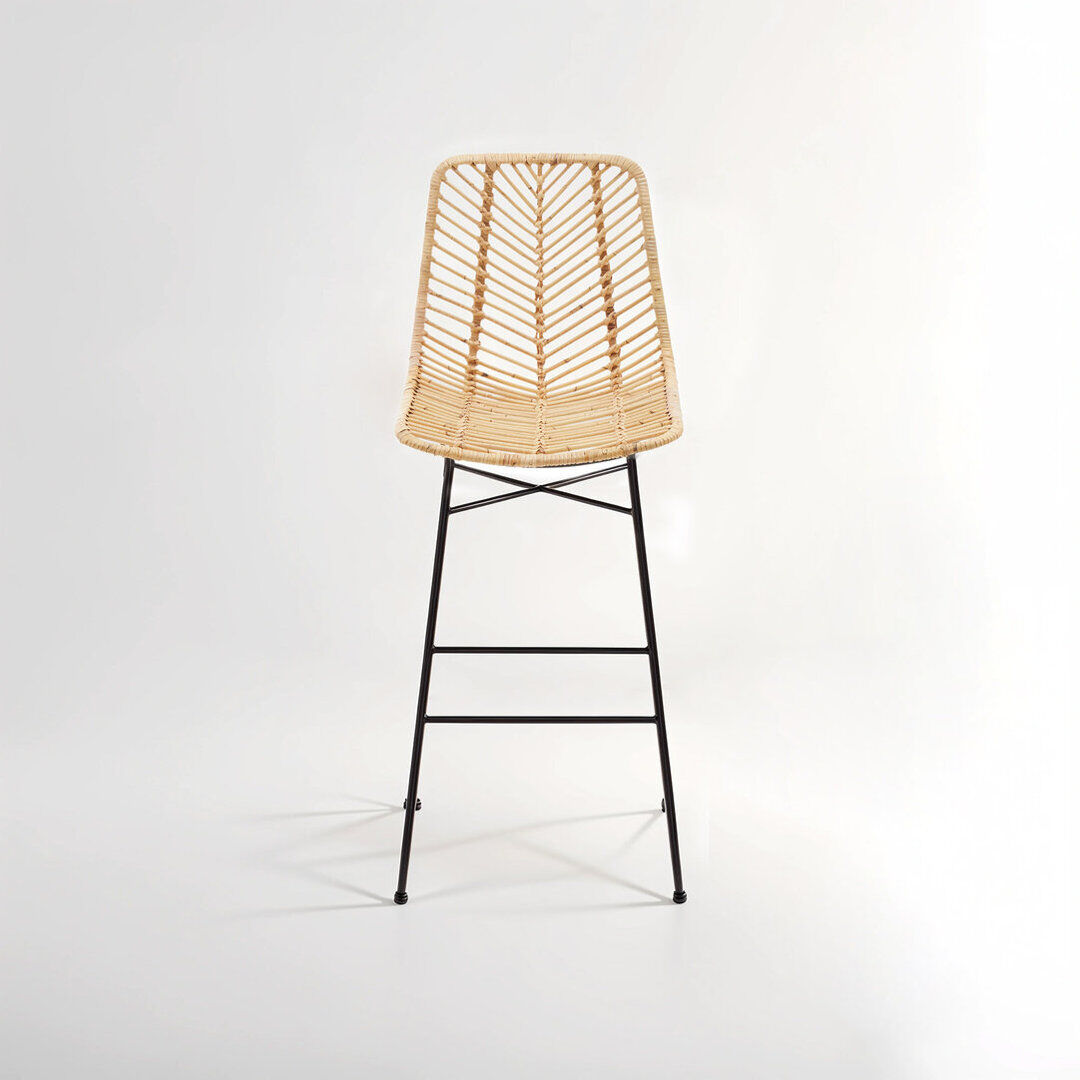 Bloomsbury Market Counter Stool with Metal Frame 102cm H X 44cm W X 55cm D