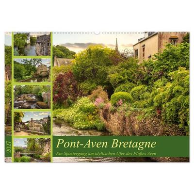 Pont-Aven Bretagne (Wandkalender 2027 DIN A2 quer), CALVENDO Monatskalender