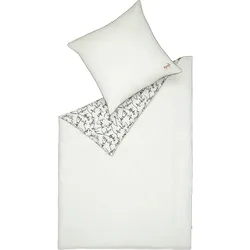 Bettwäsche ESPRIT "Heritage", weiß, B/L: 135cm x 200cm, 1 Stk., 1 Stk., Satin, B/L: 80cm x 80cm, 2 Stk., Satin, Obermaterial: 100% Baumwolle, Bettwäsche, Bettwäsche, Satin Qualität