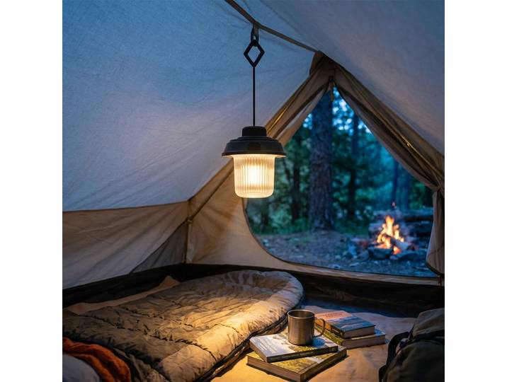 LED Camping- und Gartenleuchte, 3 Leuchtmodi, akkubetrieb, 180 Lm
