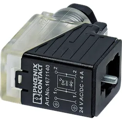 PHOE 1671140 - Ventilstecker, 3-pol, Gewindeart Kopf BI, 24 V