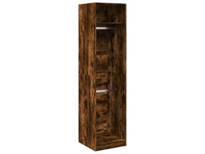 Schrank Smoke Dab 50x50x200 cm Material Holzwerkstoffe mit 2 Fächern Modernes Design, stabile Konstruktion, Wasserabweisend, kompakt für den Flur, mit Wandbefestigungsteilen
