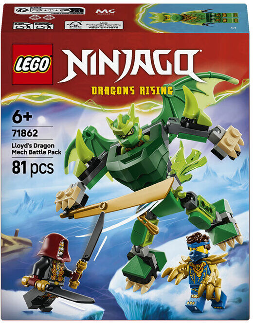 Lego BATERIA ROBOT DRAGAO LLOYD 71862