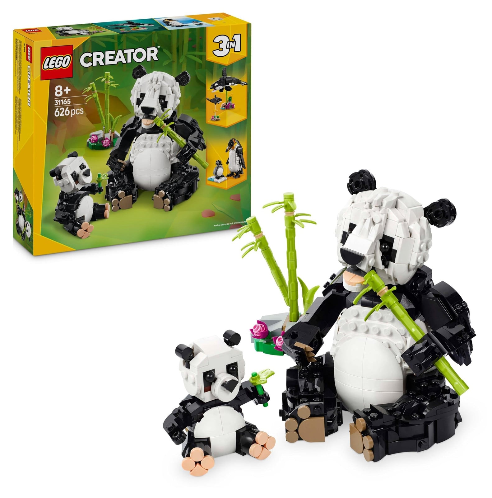 LEGO Creator Wilde Dieren Panda Familie 3-in-1 speelset