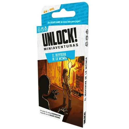 Space Cowboys Unlock! Miniavontuur Het ontwaken van de mummie Escape Room Bordspel