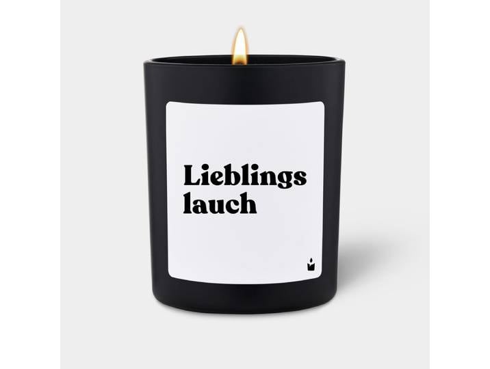 Duftkerze Schwarz Flowery Lieblingslauch