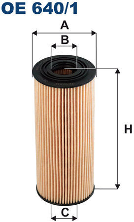 Filtron Ölfilter Oe6401 Filtereinsatz 153mm Für Ford Vag