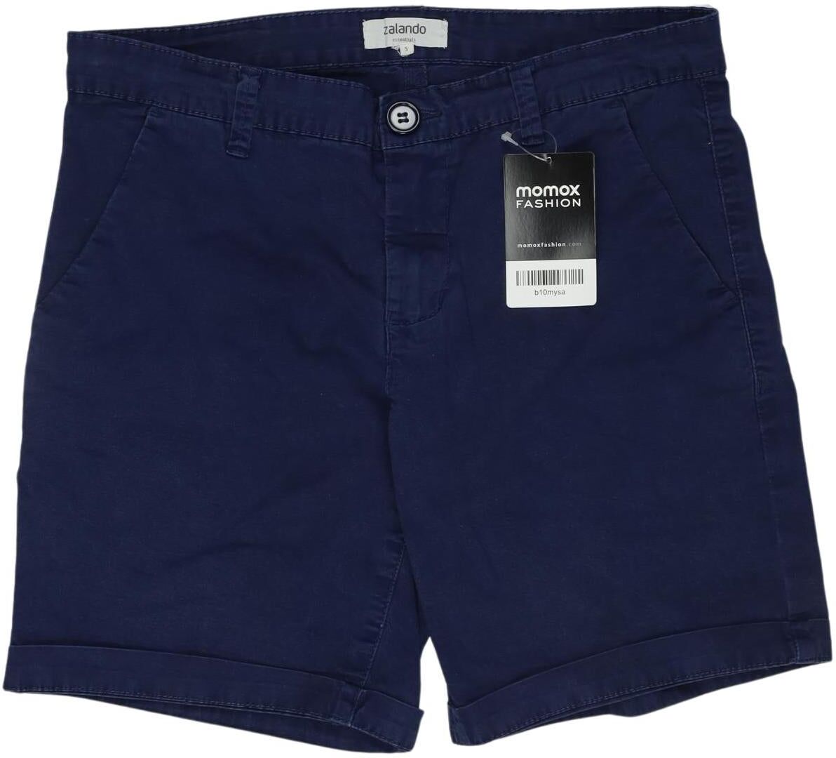 Zalando Essentials Damen Shorts, Marineblau, Gr. S, Baumwolle / Elasthan - Second Hand