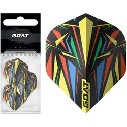 3er Pack GOAT Darts Athlete Flights yellow