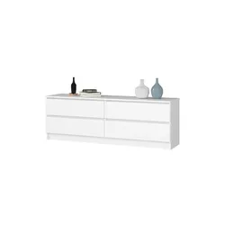 Kommode 160 cm breit Kuno , weiß , Maße (cm): B: 160 H: 55