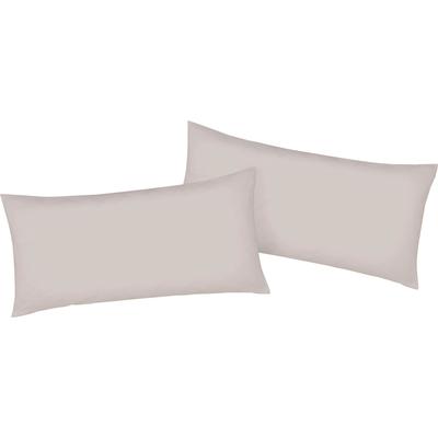 Kissenbezug BELLANA "Mako-Jersey-Exclusiv", weiß (schnee), B:80cm L:40cm, Baumwolle, Obermaterial: 100% Baumwolle, Kissenbezüge, Kissenbezug, aus reiner Baumwolle