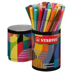 Stabilo 45er-Pack Faserschreiber »Pen 68 ARTY« in Metalldose weiß