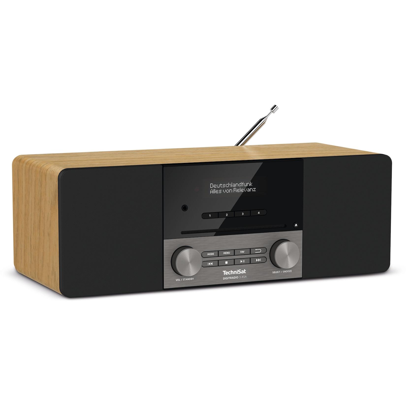 TechniSat DIGITRADIO 3 ASA DAB+ Radio mit Automatic Safety Alert und Bluetooth eiche